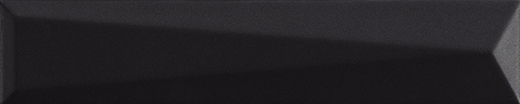 Quora Black Matte 2"x10" Lingotto Black | Ceramic | Wall Dimensional