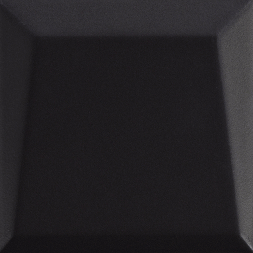Quora Black Matte 4"x4" Lingotto Black | Ceramic | Wall Dimensional