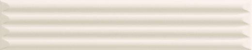 Quora Bone Matte 2"x10" Cannettato Bone | Ceramic | Wall Dimensional
