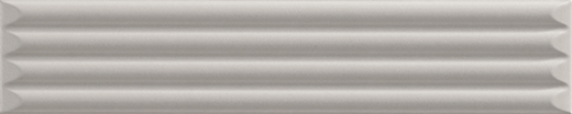 Quora Grey Matte 2"x10" Cannettato Grey | Ceramic | Wall Dimensional