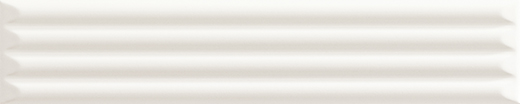 Quora White Matte 2"x10" Cannettato White | Ceramic | Wall Dimensional