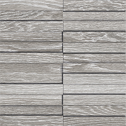 Resurgence Ash Matte 3D Mosaic Ash | Color Body Porcelain | Wall Dimensional Mosaic