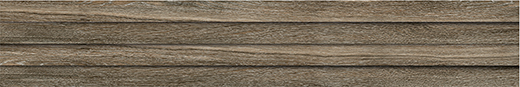 Resurgence Reddish Brown Matte 7"x48" Listello 3D Reddish Brown | Color Body Porcelain | Wall Dimensional