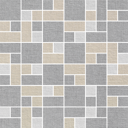 Rhyme Silver Melody Matte Roman Alto | Color Body Porcelain | Floor/Wall Mosaic