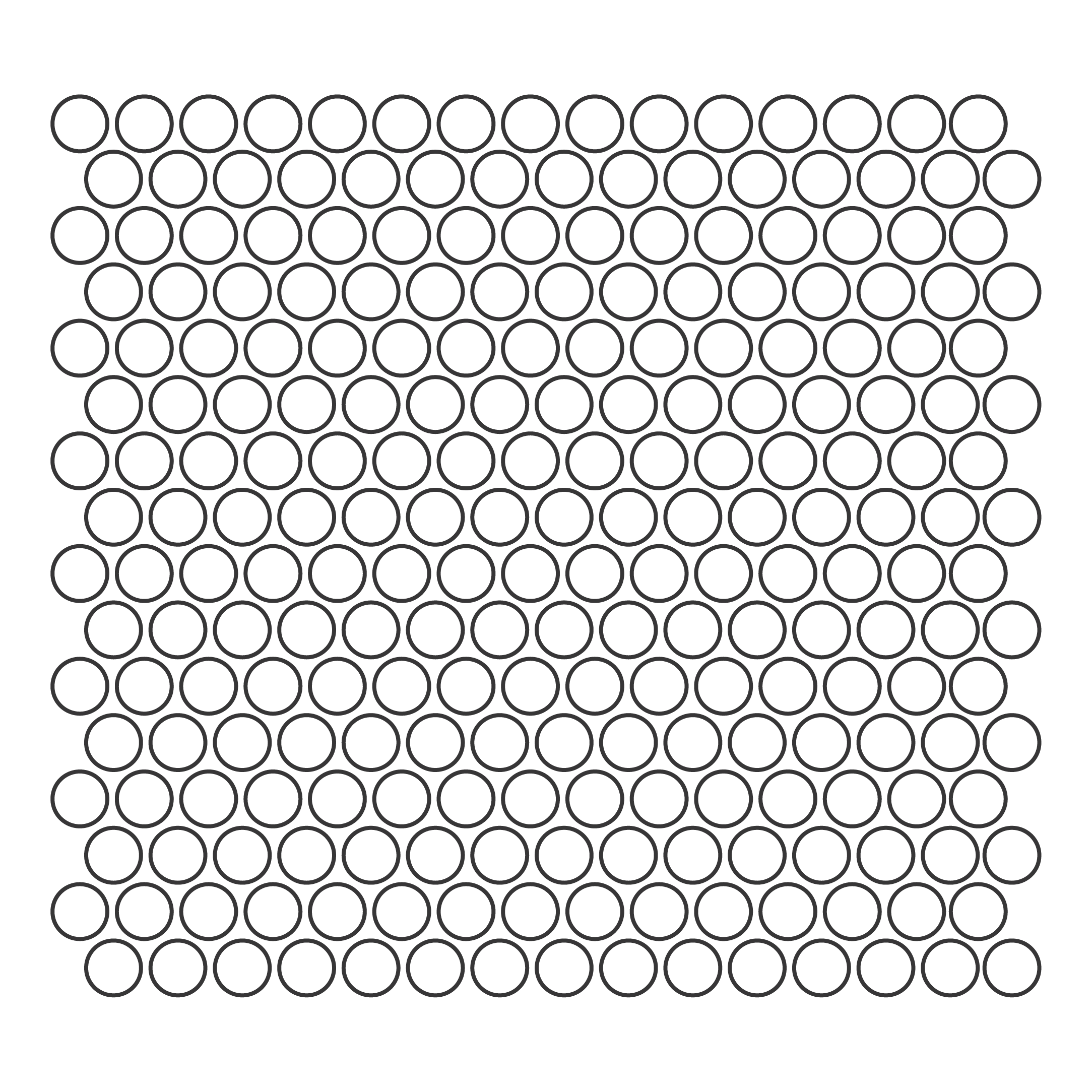 Rounds White Glossy 3/4" Burnt Edge (12"x11" Mosaic Sheet) | Enamel Glass | Wall Mosaic