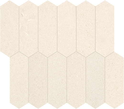 Serene Ivory (Limestone) Honed 2"x6" Picket | Limestone | Floor/Wall Mosaic