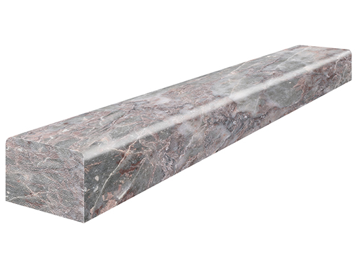 Sereno B-rg-ndy Sereno B-rg-ndy Honed 1.25"x12" Deco Bar | Marble | Trim