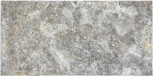 Silver Ash (Travertine) Chiseled & Br-shed 8"x16" | Travertine | Floor/Wall
