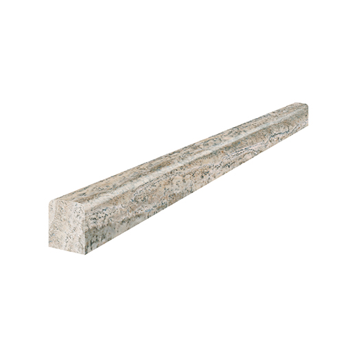 Silver Ash (Travertine) Honed & Filled .5"x12" Deco Bar Veinc-t | Travertine | Trim