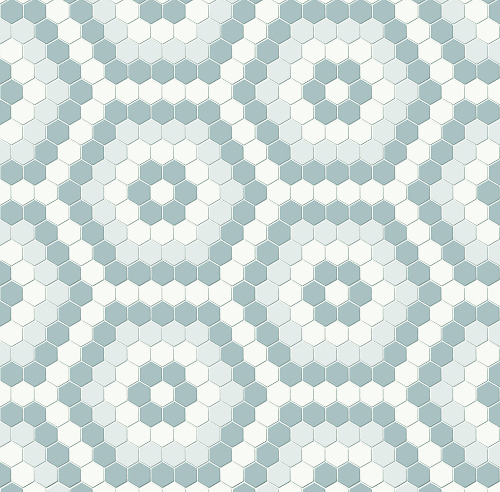 Simplicity Gallery Grey Matte Hexagon Mosaic Afternoon Blend | Glazed Porcelain | Floor/Wall Mosaic