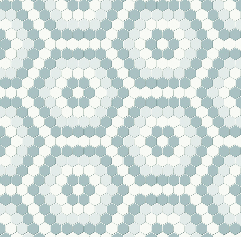 Simplicity Gallery Grey Matte Hexagon Mosaic Afternoon Blend | Glazed Porcelain | Floor/Wall Mosaic