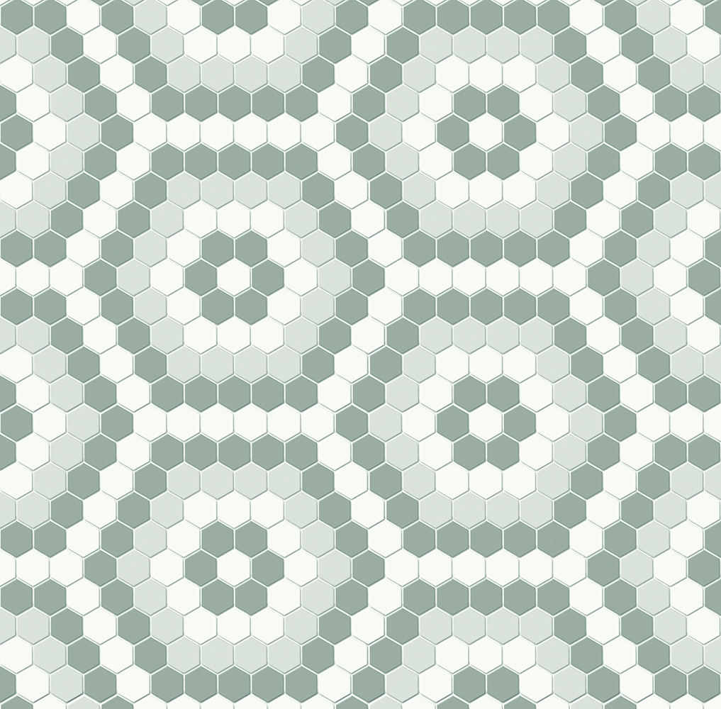 Simplicity Cement Chic Matte Hexagon Mosaic Evening Blend | Glazed Porcelain | Floor/Wall Mosaic