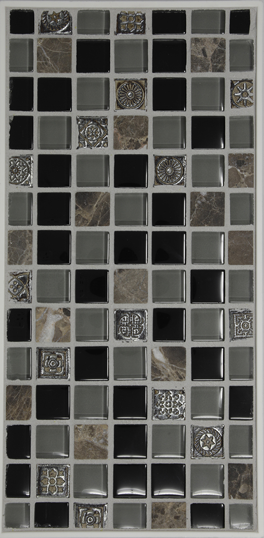 SINGER SERIE MOSAIC MICK BLACK | Glass | Wall Mosaic