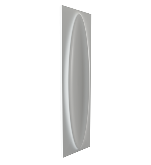 Outlet Subway Lab Ice White - Outlet Matte 3"x12" Dome | Ceramic | Wall Dimensional