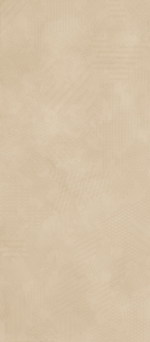 Terranova Bisque Matte 47"x109" Deco | Glazed Porcelain | Slab