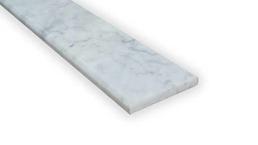 Natural Stone Carrara Marble Polished 4X36X5/8 w/Double Bevel Carrara | Marble | Threshold