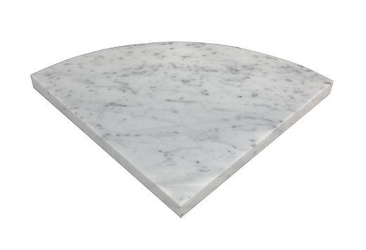 Natural Stone Carrara Marble Polished 9x9 Corner Carrara | Marble | Shelf