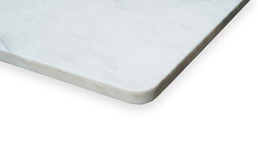 Natural Stone Eastern White Marble Honed 18" Corner - Square Eastern White | Marble | Seat