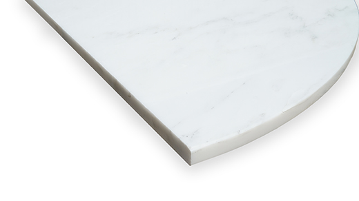 Natural Stone Eastern White Marble Polished 18" Corner Eastern White | Marble | Seat