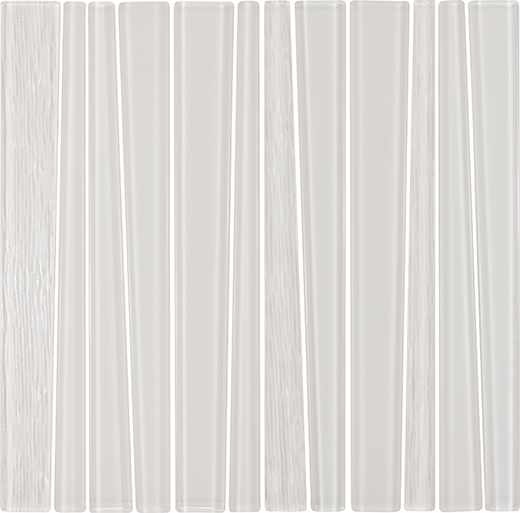 UNITY TAPERED STRIP MOS LOTUS | Glass | Wall Mosaic