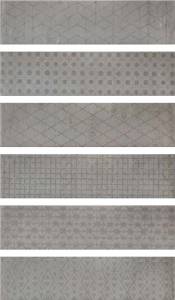 Outlet Vale Grey - Outlet Natural 6"x24" Deco Grey | Glazed Porcelain | Floor/Wall Decorative