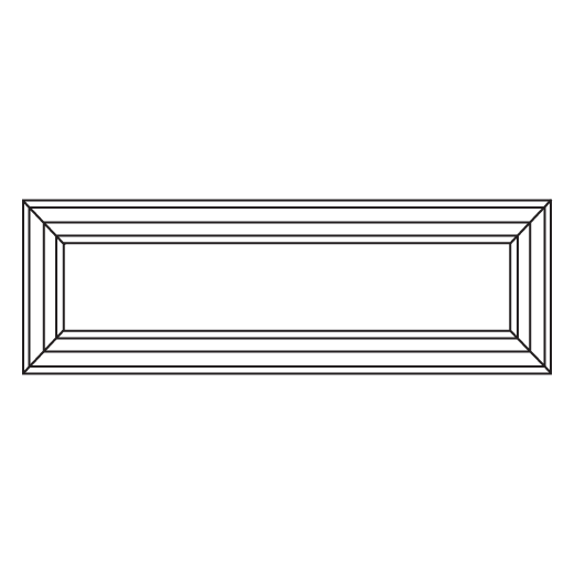 Outlet Valeria Tan - Outlet Glossy 3"X10" Frame Deco | Ceramic | Wall Decorative