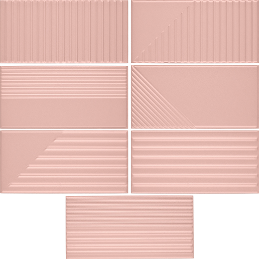 Decadent Velvet Matte 4"x8" Supreme Deco Velvet | Ceramic | Wall Dimensional