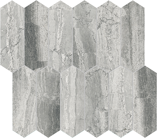 Volcana Notte Honed 2"x6" Picket | Marble | Floor/Wall Mosaic