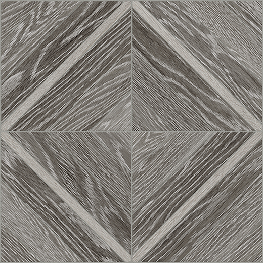 Woodstock Grey Ridge Matte 16"x16" Deco Grey Ridge | Glazed Porcelain | Floor/Wall Decorative