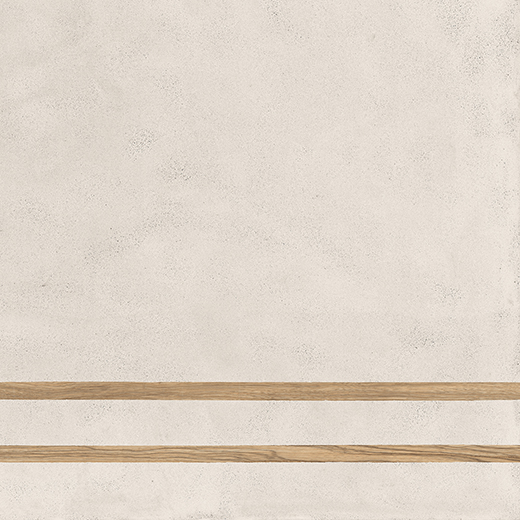 Zephyr Bianco Matte 24"X24" 2 Line Deco Bianco | Color Body Porcelain | Floor/Wall Decorative