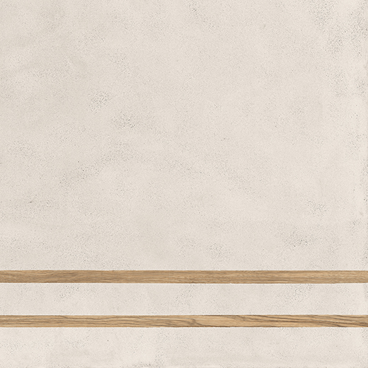 Outlet Zephyr Bianco Matte 24"X24" 2 Line Deco Bianco | Color Body Porcelain | Floor/Wall Decorative