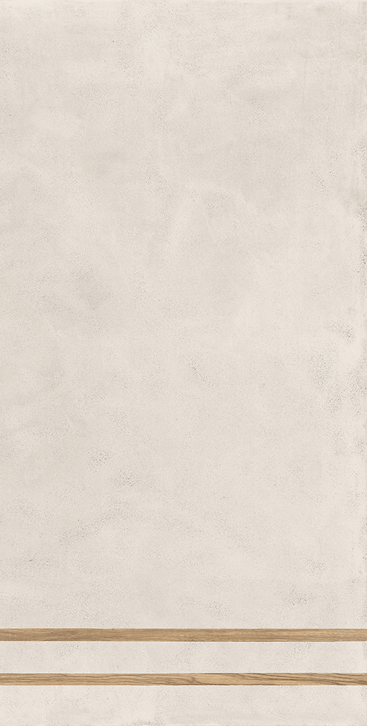 Zephyr Bianco Matte 24"X48" 2 Line Deco Bianco | Color Body Porcelain | Floor/Wall Decorative