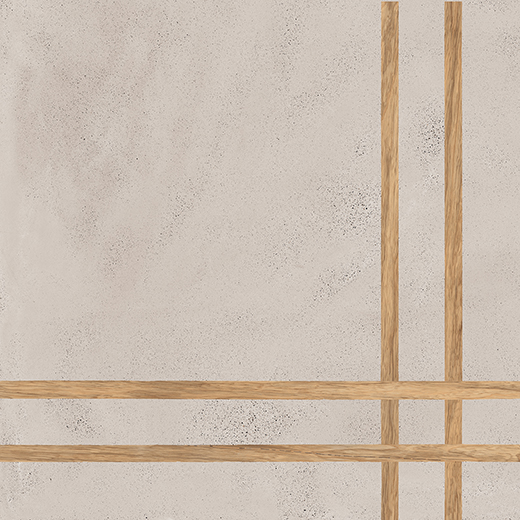 Zephyr Greige Matte 24"X24" 4 Line Deco Greige | Color Body Porcelain | Floor/Wall Decorative