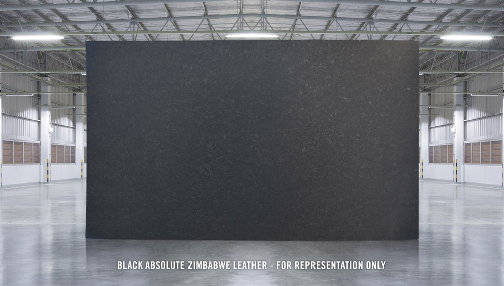 Black Absolute Zimbabwe Slab Black Absolute Zimbabwe Leather 3cm Slabs