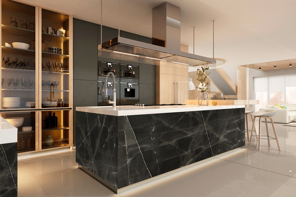 Calacatta Black Slab Calacatta Black Polished 2cm Slabs Natural Stone