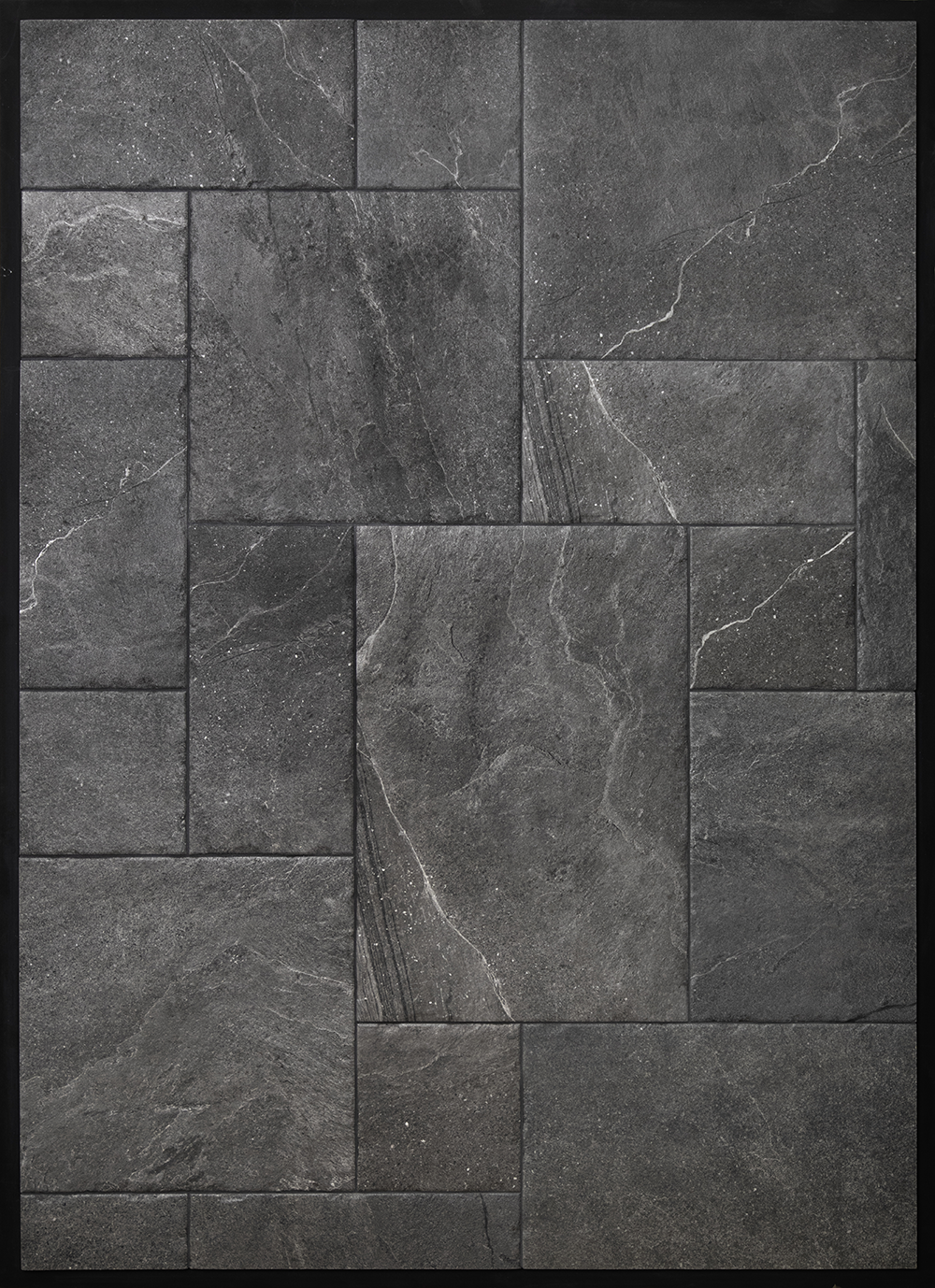 Concord Dark Matt Modular Mosaic Dark Porcelain Tile | GENROSE