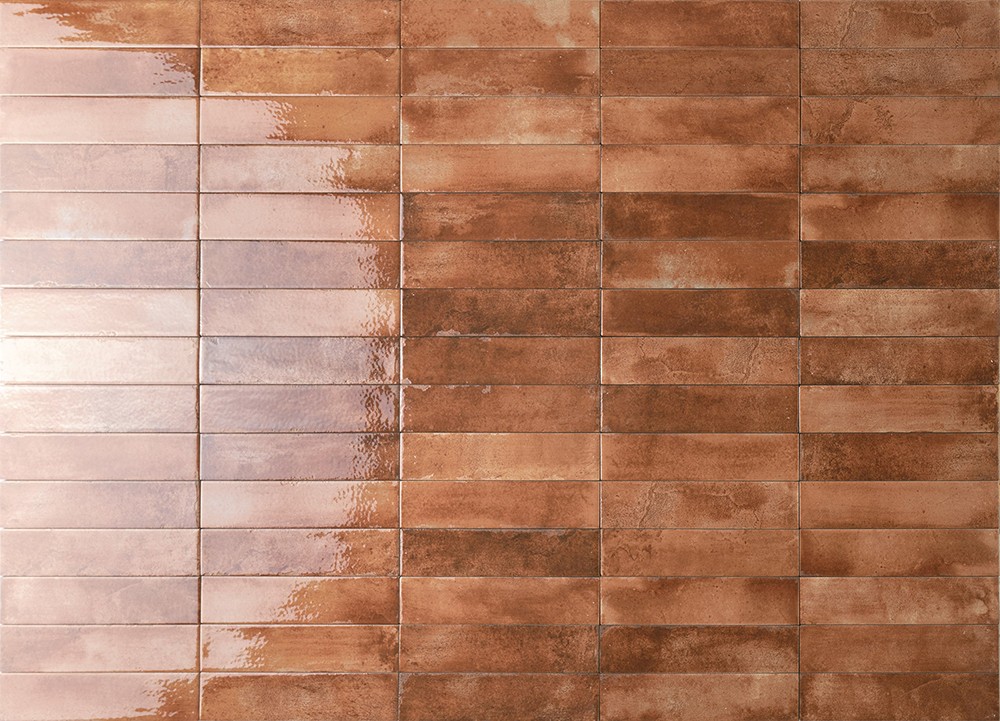 Cyprus Cotto Polished 2.5"x10 Porcelain Tile GENROSE