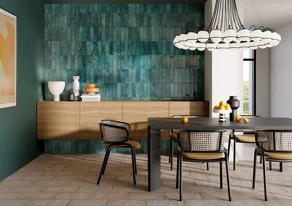 Cyprus Sea Water Polished 2.5"x10 Porcelain Tile GENROSE