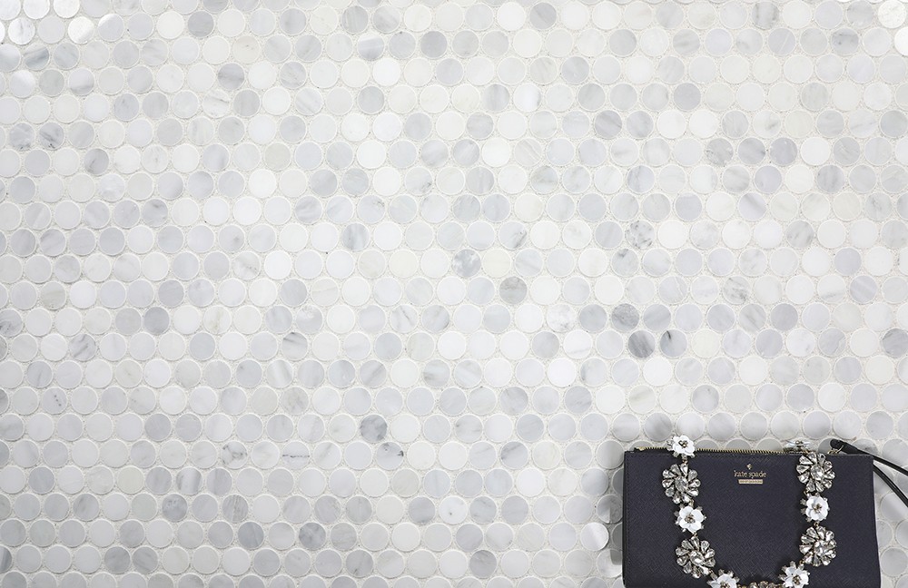 white mosaic wallpaper
