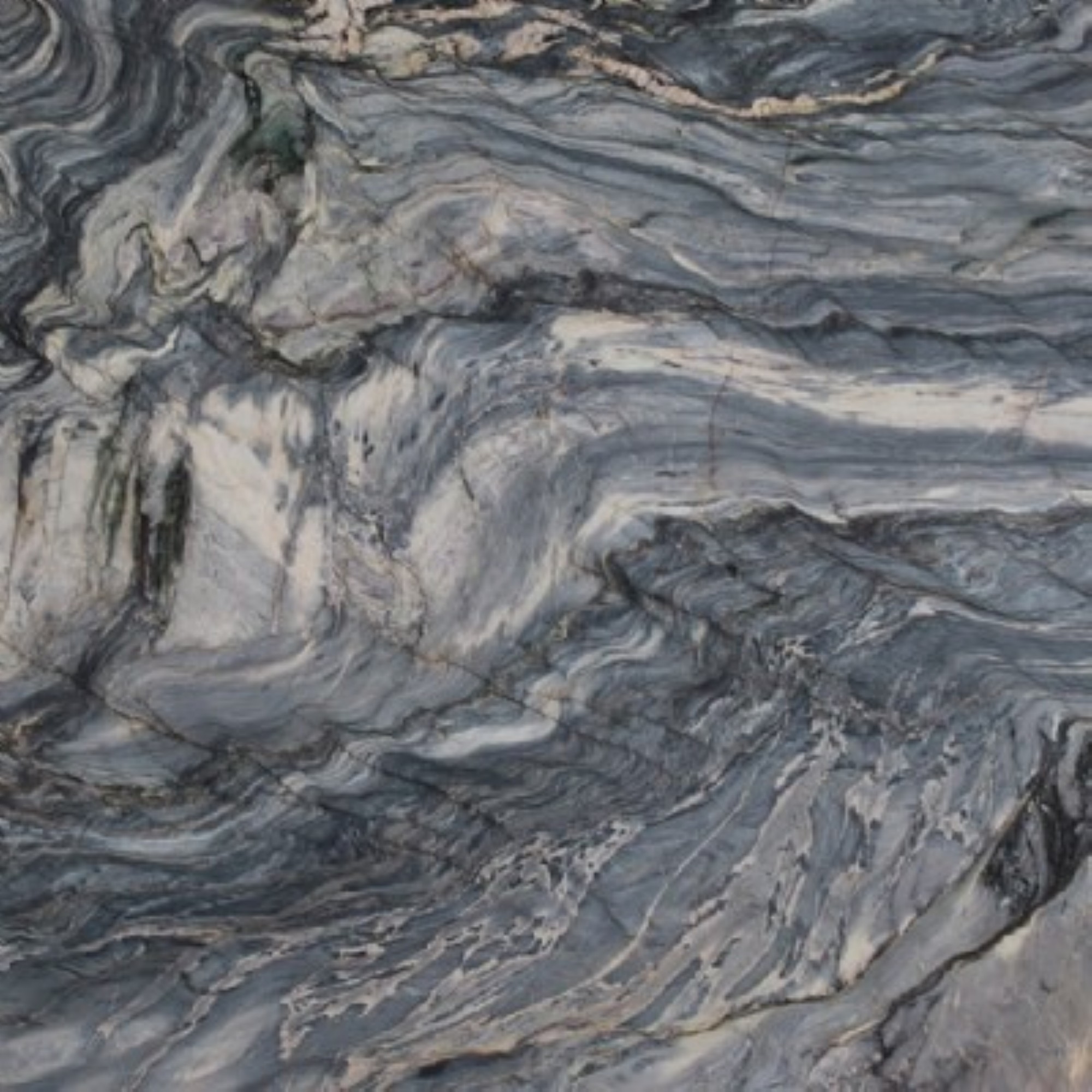 Explosion Blue Quartzite Slabs Genrose Stone & Tile, Formerly