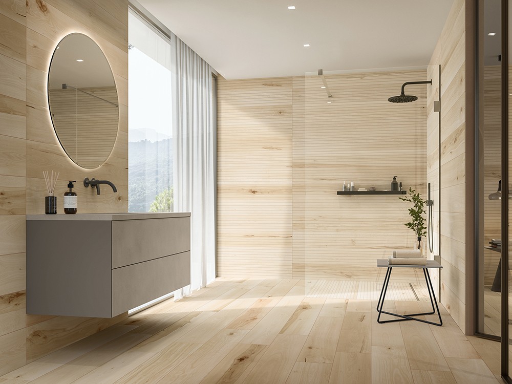 Hemlock Sospiro Matte 8"x48 Porcelain Tile | GENROSE