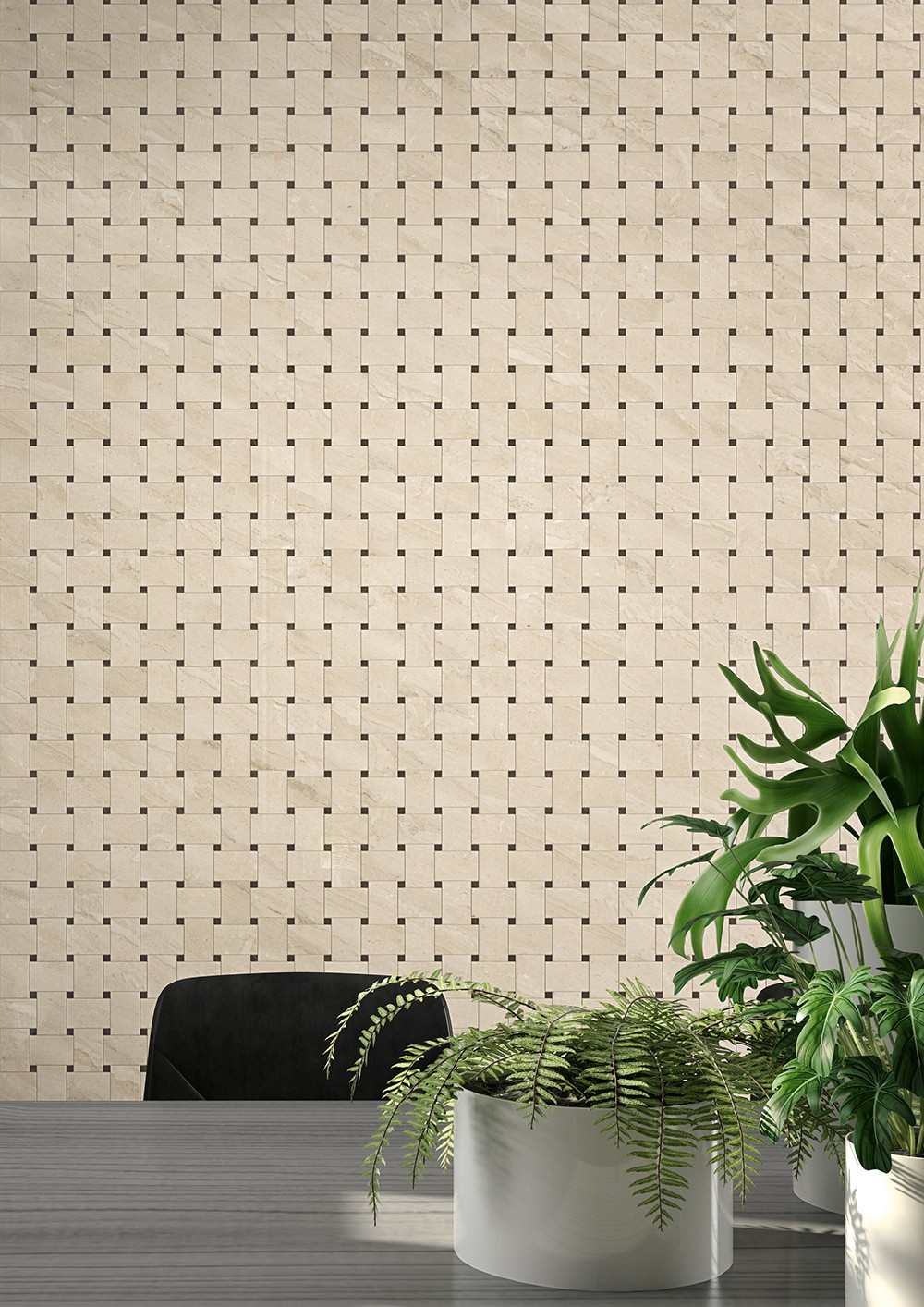 Outlet Mansion Daino Outlet Matte 12 x12 Basketweave Mosaic Outlet 