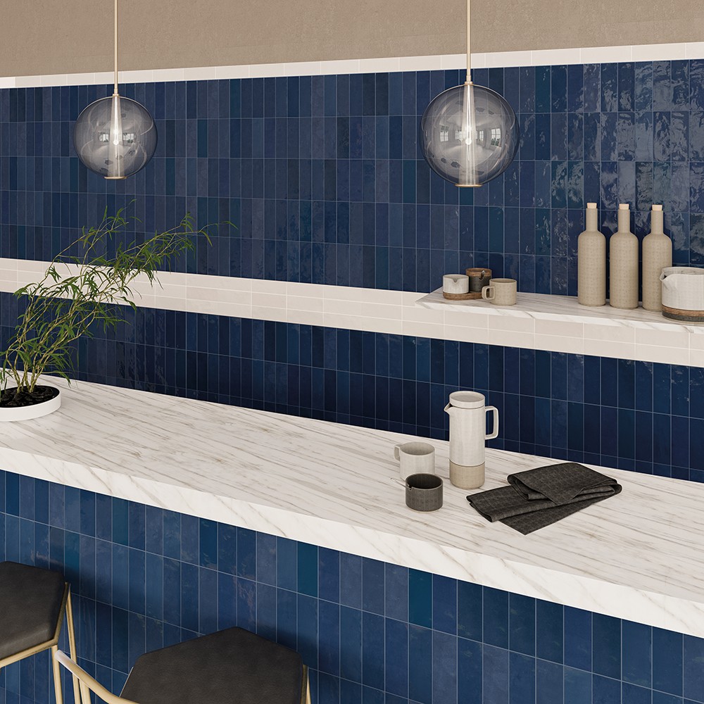 Safi White Glossy Ceramic Tile 2