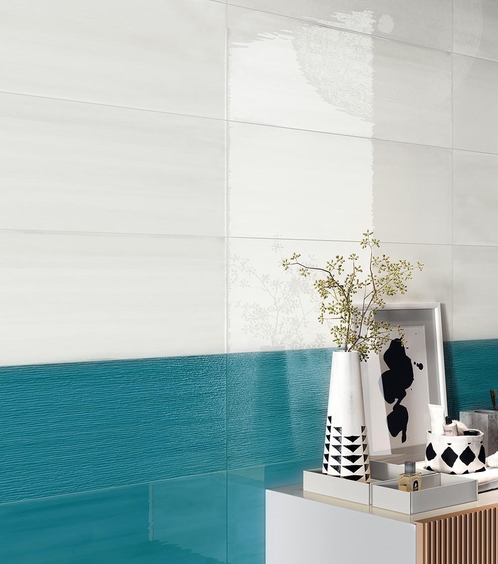 Santorini Bianco Glossy 10"X30 Ceramic Tile GENROSE