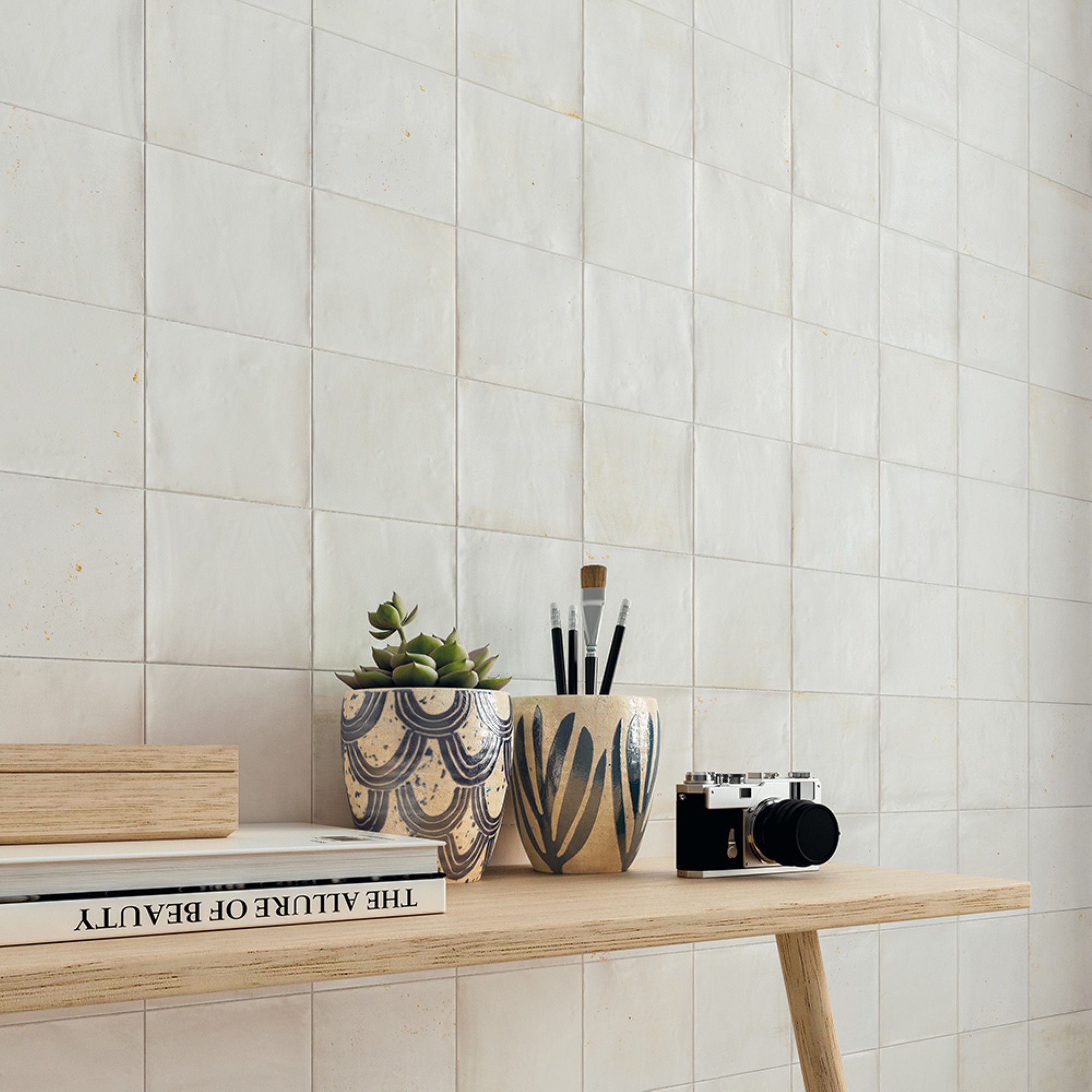 Saten White Semi-Polished 5