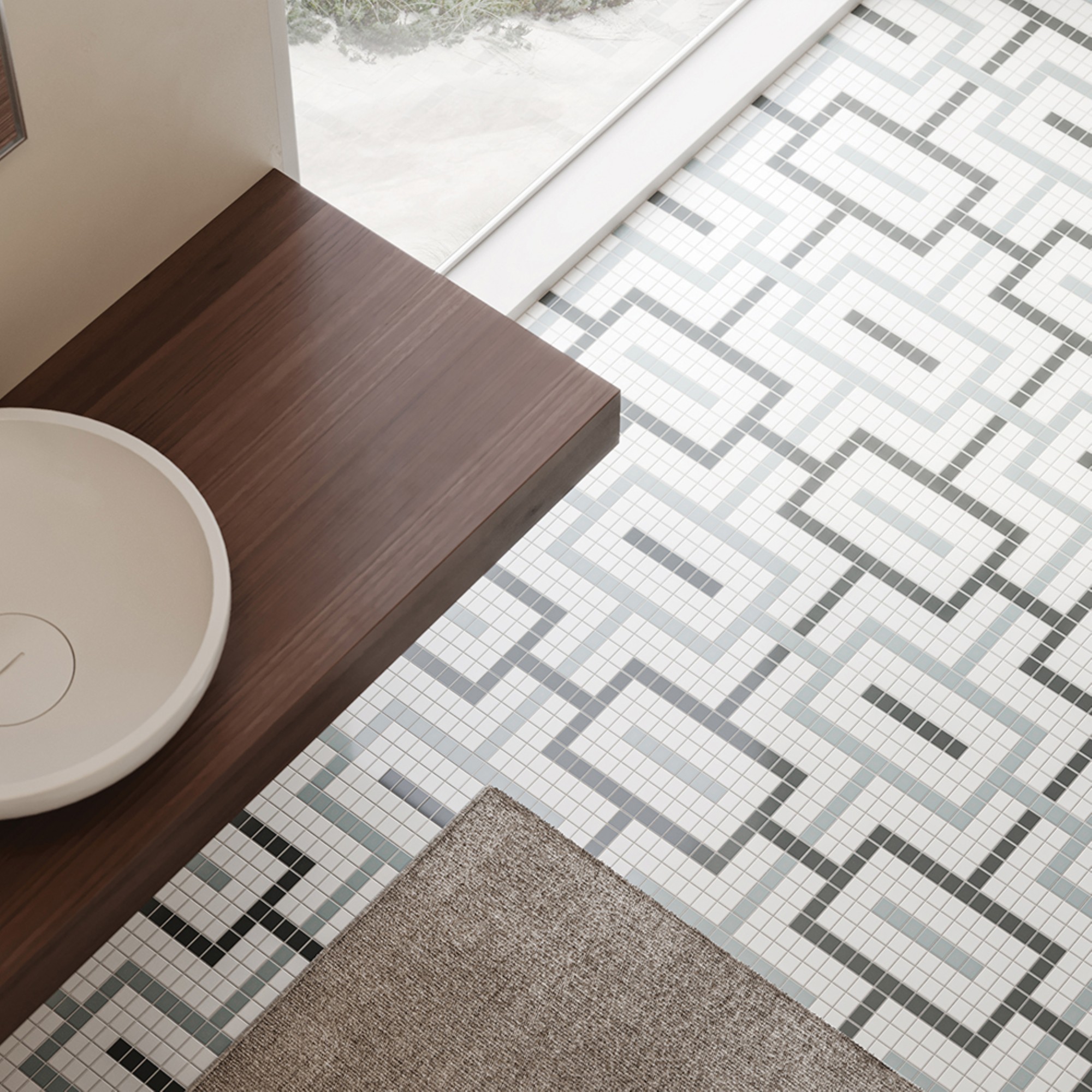 MINIMAL WORKS QUERENCIA F ケレンシア ホワイト Simplicity Ceramic Tile - Clean Minimalist Design