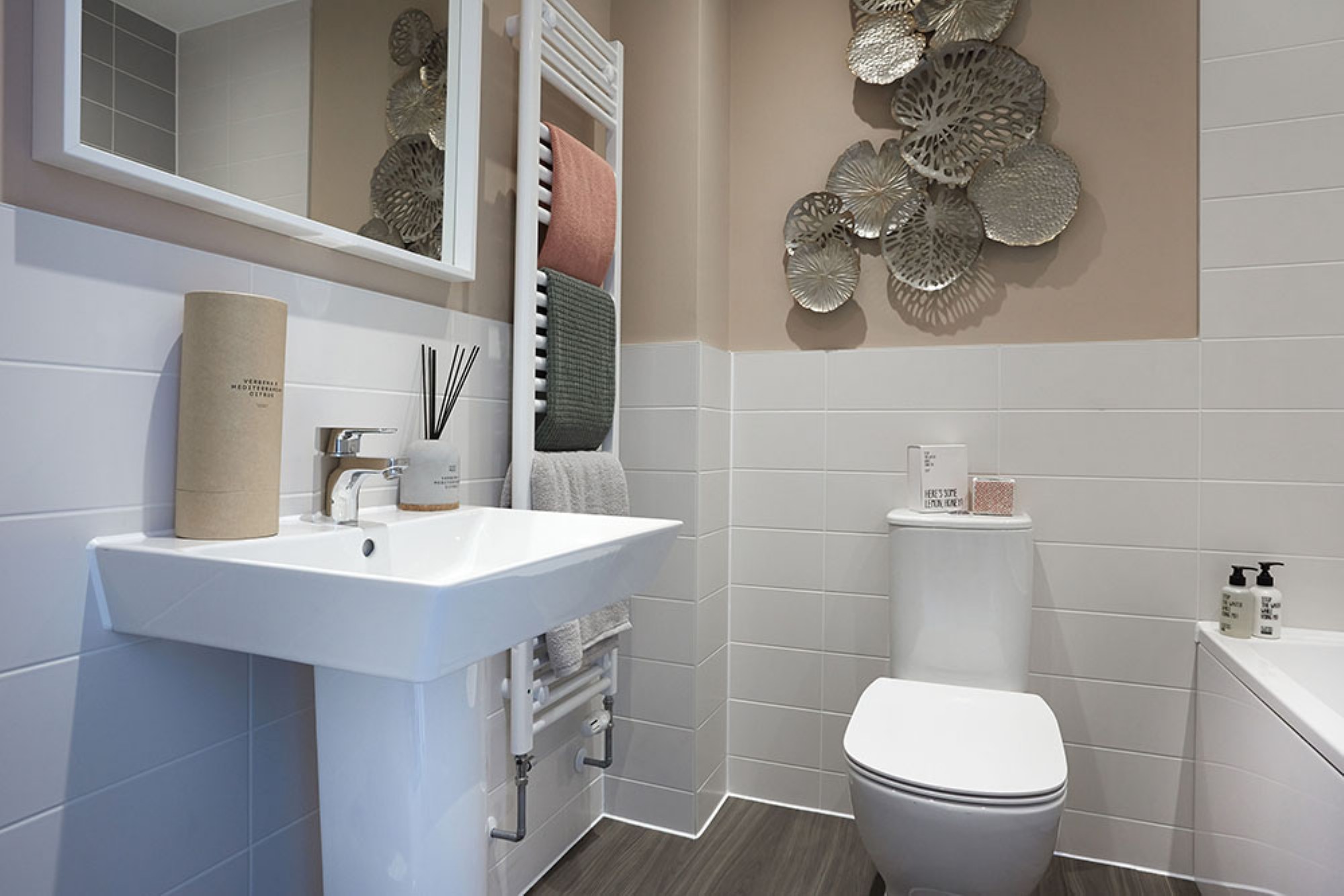 Tonbridge White Satin 6"x16 Ceramic Tile GENROSE