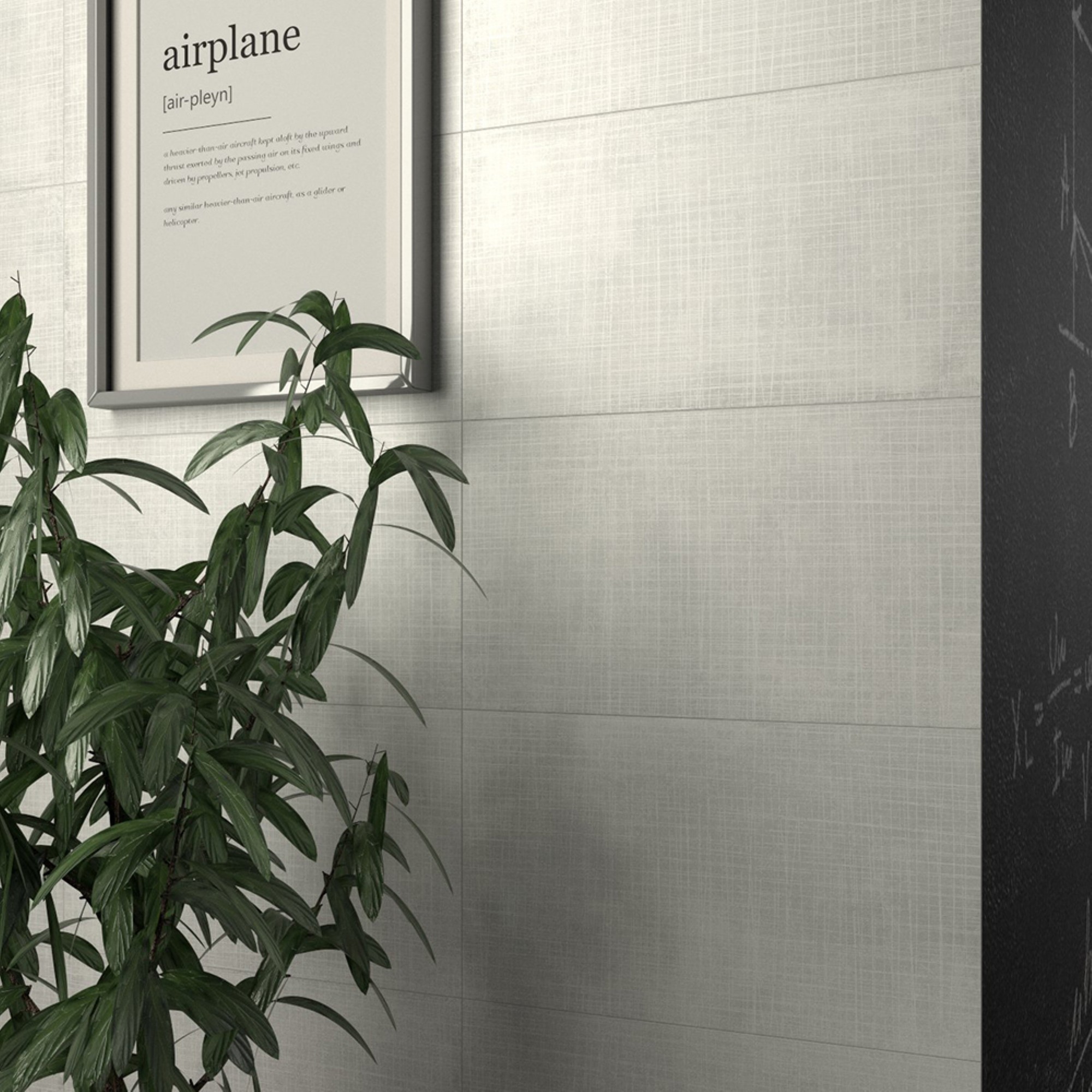 Tribeca White Matte 12"x24" Deco White Porcelain Tile GENROSE