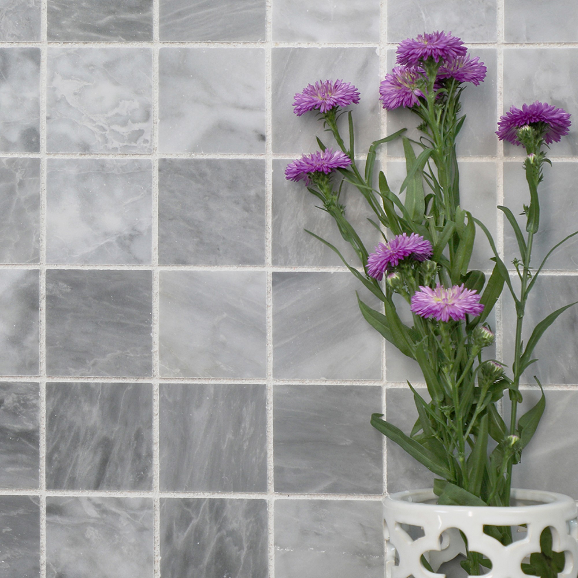 Versus Gray Mosaic Tiles GENROSE Stone + Tile