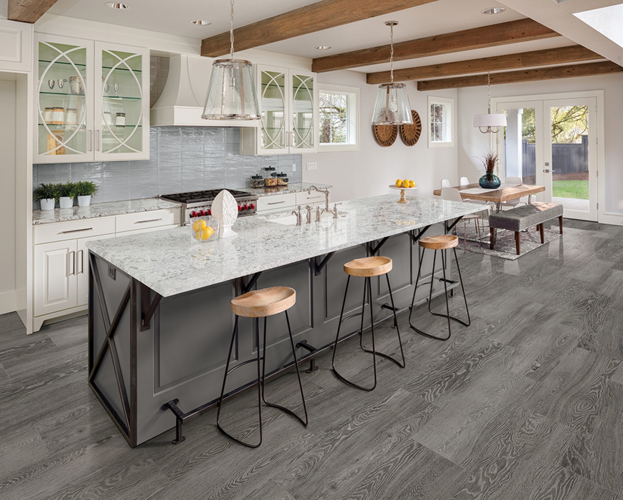 Woodstock Grey Ridge Matte 8"x48 Porcelain Tile GENROSE